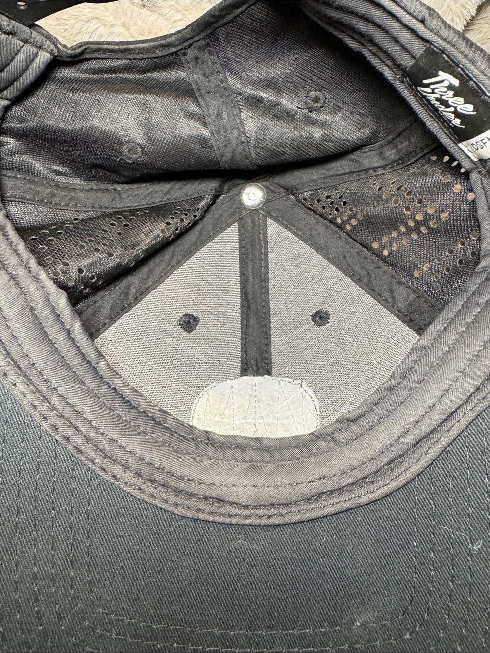 Black Rope-Trim Performance Cap - Picture 3 of 6